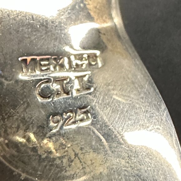 ✨ Handcrafted Mexican Sterling Silver Modernist Pendant Necklace - Picture 2 of 5